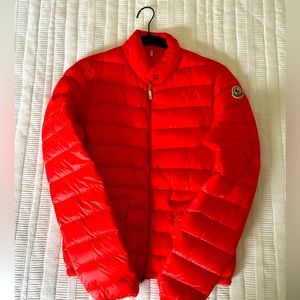 Orange/red Moncler women jacket